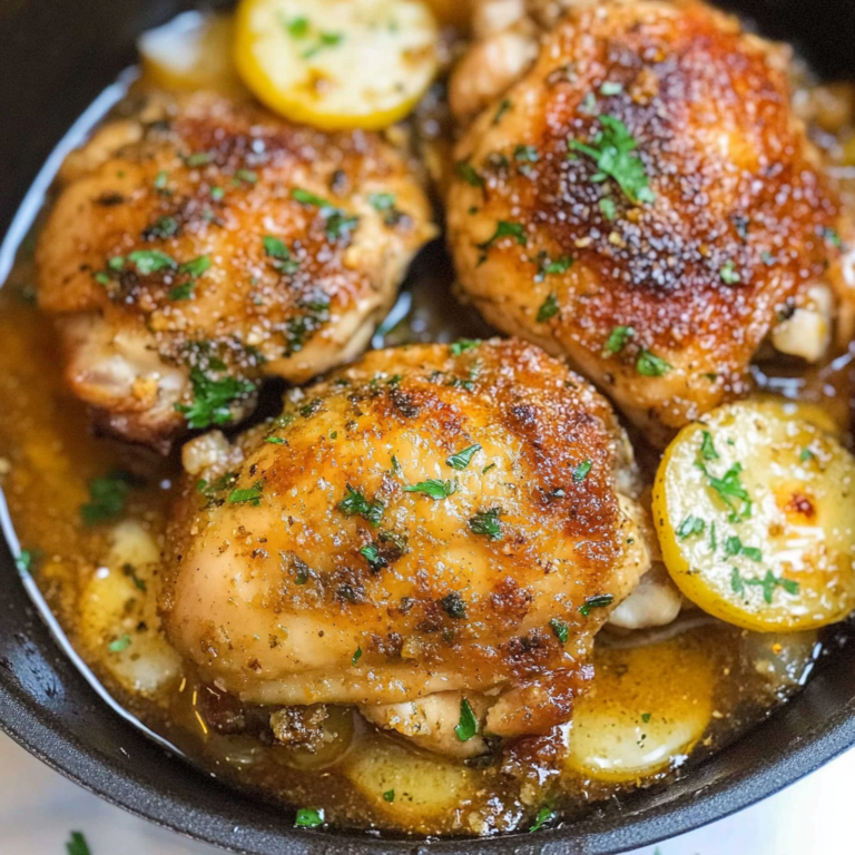 Baked Italian Chicken Thighs